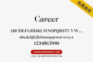 【Career】免费可商用字体下载