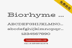【Biorhyme expanded】免费可商用字体下载