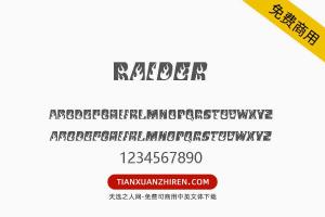 【Raider】免费可商用字体下载