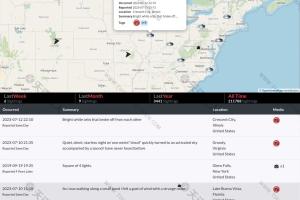 全球UFO事件地图-UFO Stalker-详细记录了事件的时间、地点、过程、照片及视频等