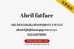 【Abril fatface】免费可商用字体下载
