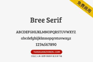【Bree Serif】免费可商用字体下载