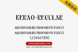 【Kerao-Regular】免费可商用字体下载