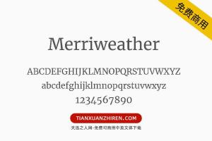【Merriweather】免费可商用字体下载