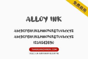 【Alloy Ink】免费可商用字体下载