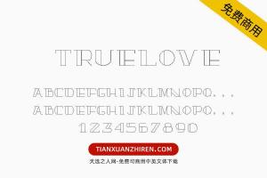 【TrueLove】免费可商用字体下载