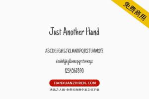 【Just Another Hand】免费可商用字体下载