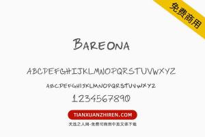 【Bareona】免费可商用字体下载
