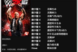 《WWE 2K16》v1.05 十一项修改器免费无毒下载使用风灵月影版