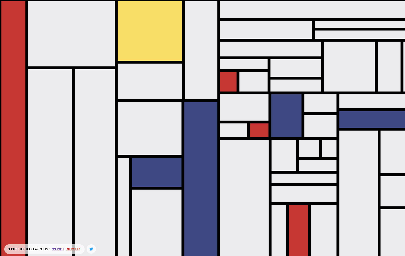 在线生成蒙德里安抽象画作-Mondrian And Me几何抽象画派的先区