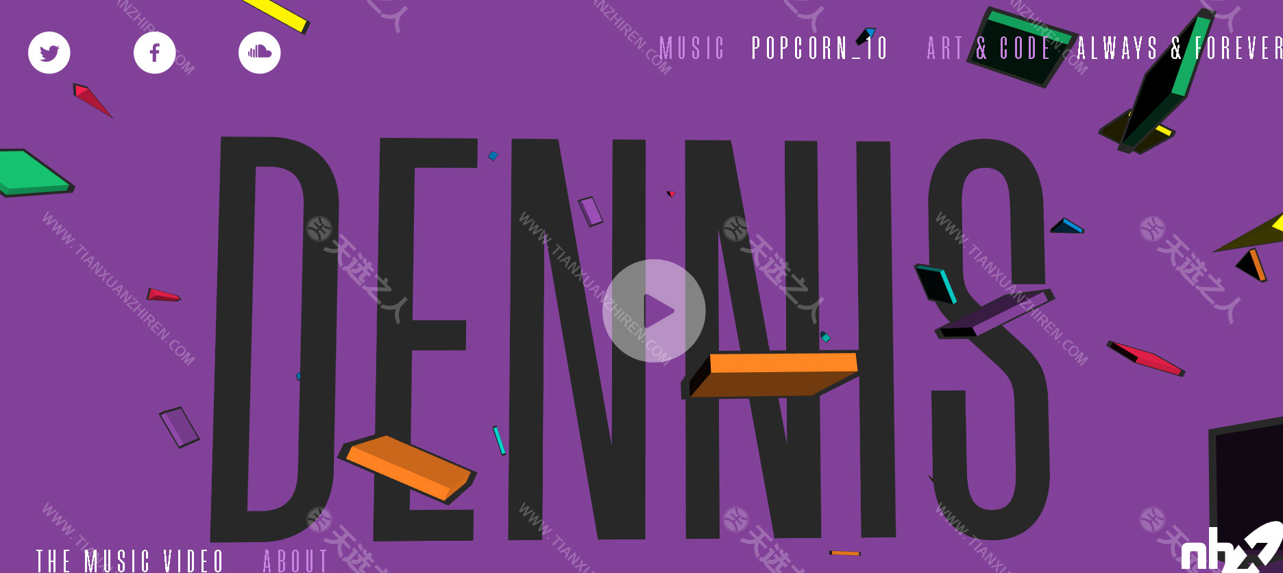 由代码生成的音乐视频-DENNIS-听觉的节奏感与视觉的打击感完美结合