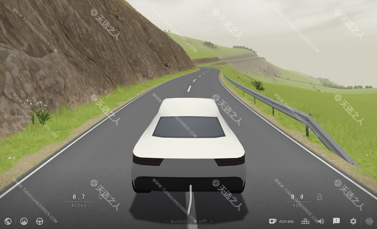 AI生成休闲驾驶小游戏-Slow  Roads-简单易上手摸鱼必备