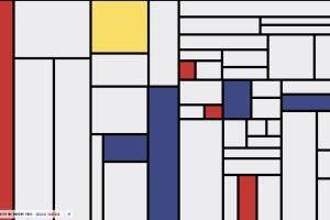 在线生成蒙德里安抽象画作-Mondrian And Me几何抽象画派的先区