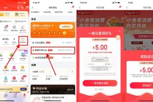 京东设置支付方式领取5元支付券小金库支付抵扣