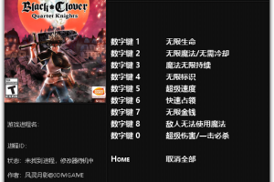 《黑色五叶草:骑士四重奏》v1.01-v20190425九项修改器 免费无毒下载使用风灵月影版