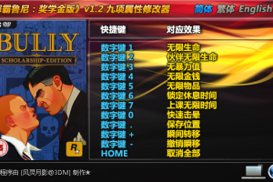 《恶霸鲁尼:奖学金版》v1.2 九项属性修改器 免费无毒下载使用风灵月影版