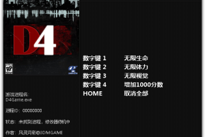 《D4:暗梦不灭》v1.0-v1.1四项修改器 免费无毒下载使用风灵月影版
