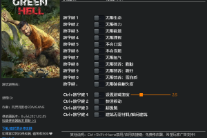 《绿色地狱》 v1.0-v2.0.2十五项修改器 免费无毒下载使用风灵月影版