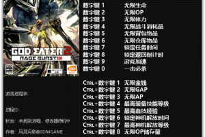 《噬神者2 : 狂怒解放》v1.0十八项修改器 免费无毒下载使用风灵月影版