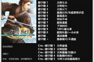 《古剑奇谭3》v1.0十七项修改器 免费无毒下载使用风灵月影版