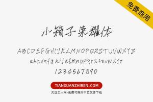 【小箱子荣耀体】免费可商用字体下载