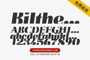 【Bilthers】免费可商用字体下载