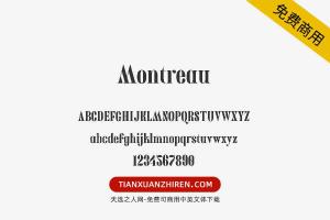 【Montreau】免费可商用字体下载
