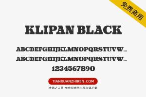 【Klipan Black】免费可商用字体下载