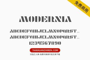 【Modernia】免费可商用字体下载
