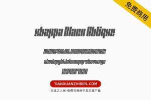 【chappa Black Oblique】免费可商用字体下载