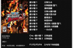 《海贼王:燃烧之血》v1.06-v1.09 十三项修改器 免费无毒下载使用风灵月影版
