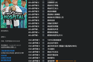 《双点医院》v1.0-v1.25二十-项修改器免费无毒下载使用风灵月影版