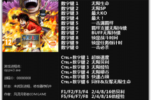 《海贼无双3》v1.0 十八项修改器 免费无毒下载使用风灵月影版