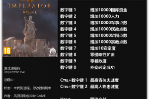 《大将军:罗马》v1.0-v1.1.0 十二项修改器 免费无毒下载使用风灵月影版