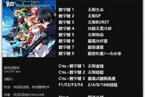 《刀剑神域:虚空断章》v1.0 十二项修改器免费无毒下载使用风灵月影版