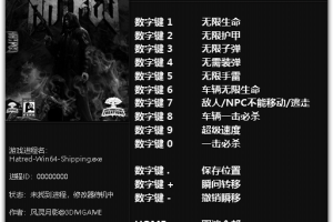 《仇恨》v1.0-Update 14 十一项修改器 免费无毒下载使用风灵月影版