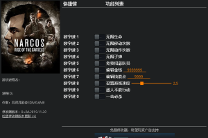 《毒案:卡特尔崛起》v1.0 十项修改器 免费无毒下载使用风灵月影版