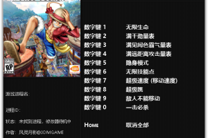 《海贼王:世界探索者》v1.0.1-v1.2.0 十项修改器 免费无毒下载使用风灵月影版