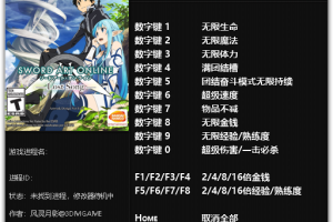 《刀剑神域:失落之歌》v1.0 十二项修改器免费无毒下载使用风灵月影版